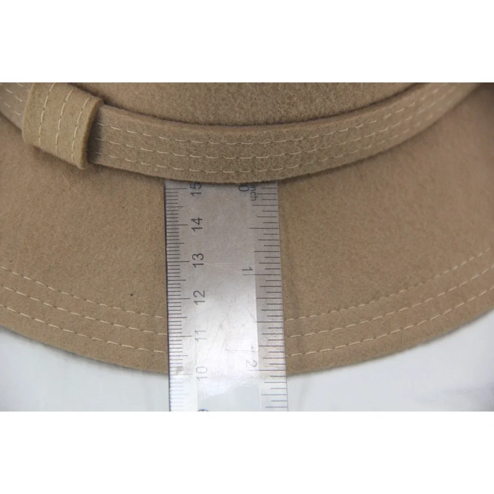 Cappagallo Vintage 100% Wool Felt Fedora Hat Women's Beige